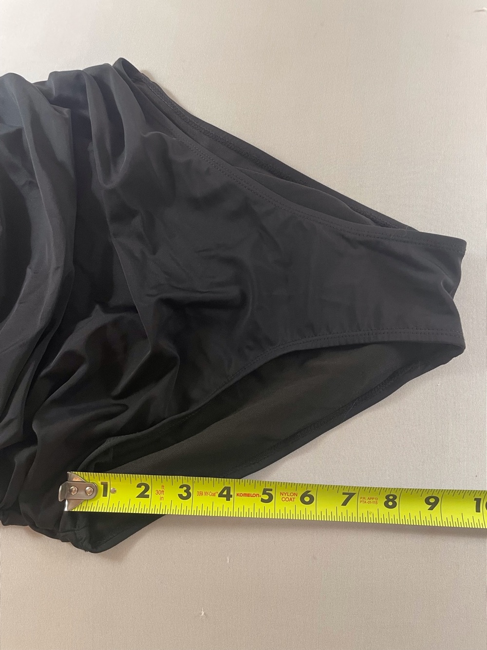 Black One Piece Swimsuit Tie Knot Front with Cut Out Detail Size M - Picture 12 of 12